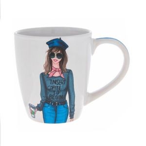 🆕 Rongrong Insert Coffee To Begin Mug